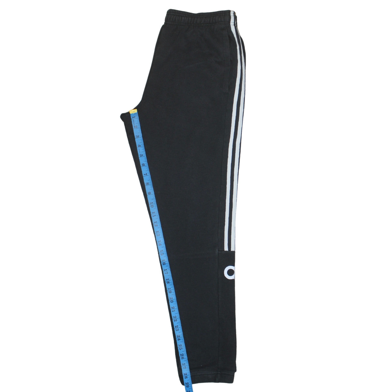 Adidas Mens Black Track Pants M Elastic Waist Tapered Sports Trousers