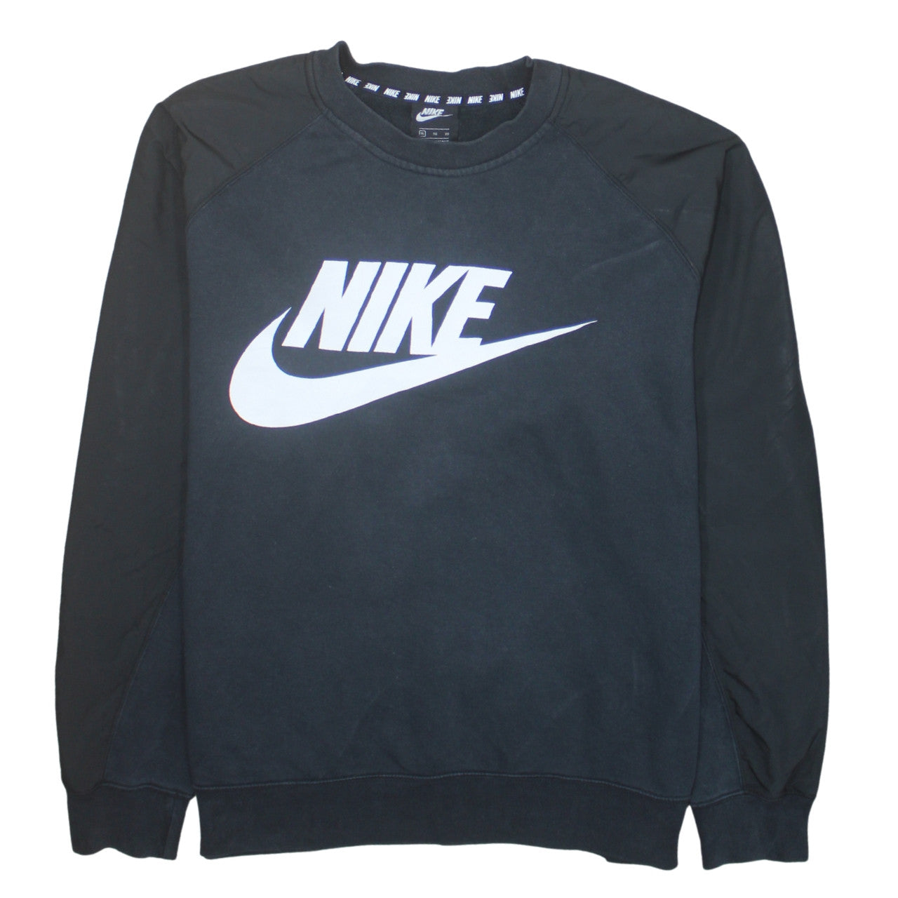 Nike Men's Black XL Crew Neck Pullover Graphic Logo Sweatshirt