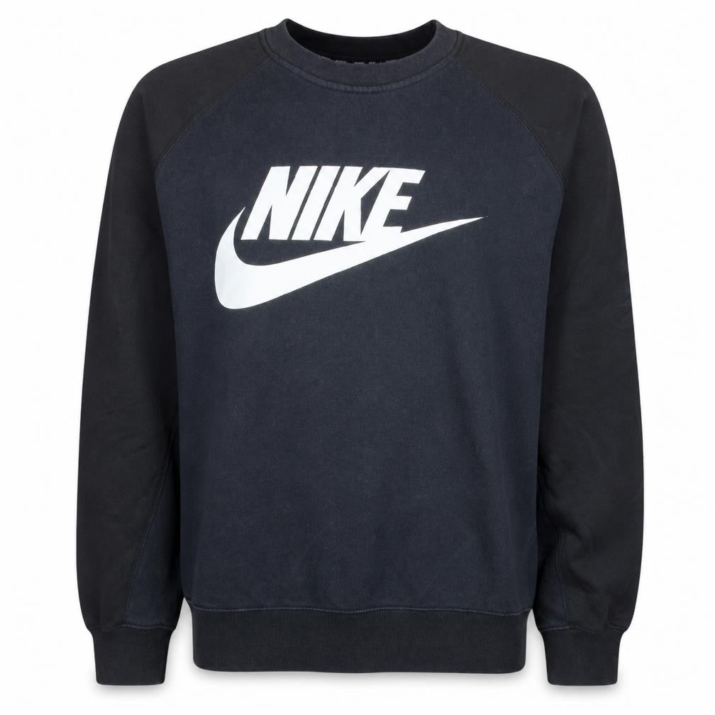 Nike Men's Black XL Crew Neck Pullover Graphic Logo Sweatshirt