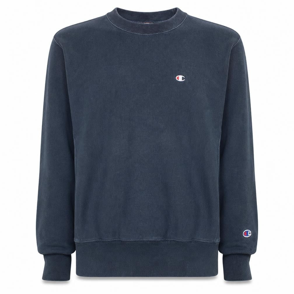 Champion Men's Blue Reverse Weave Sweatshirt Small Classic Pullover