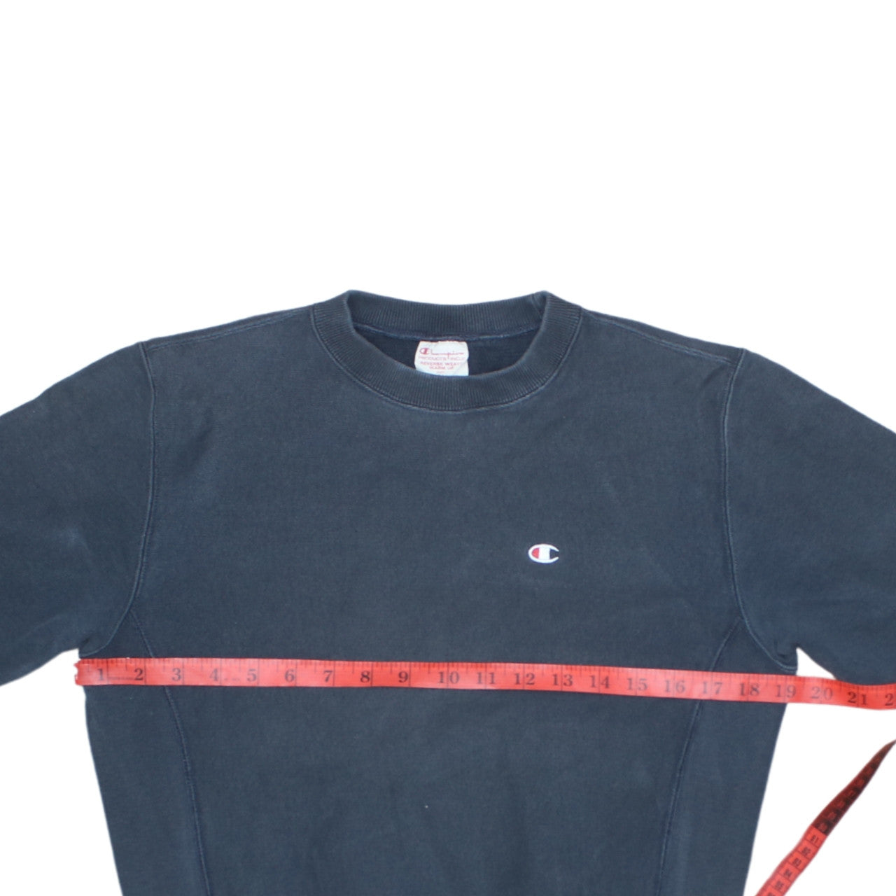 Champion Men's Blue Reverse Weave Sweatshirt Small Classic Pullover