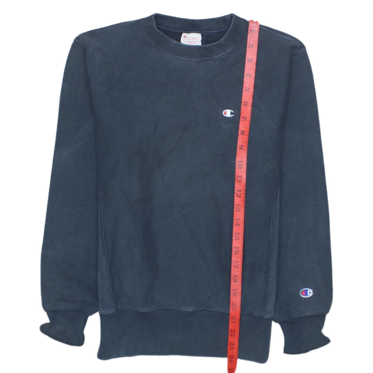 Champion Men's Blue Reverse Weave Sweatshirt Small Classic Pullover