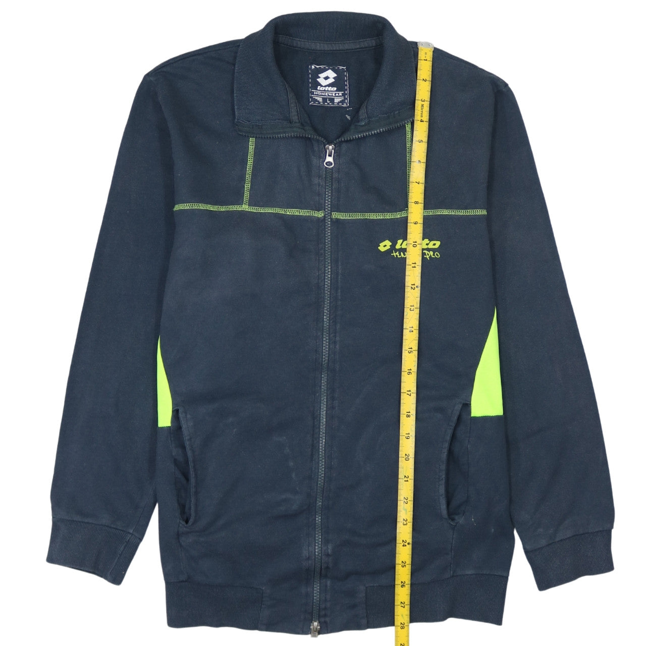 Lotto Men's Blue Cotton Track Jacket Size L Full Zip Sportswear