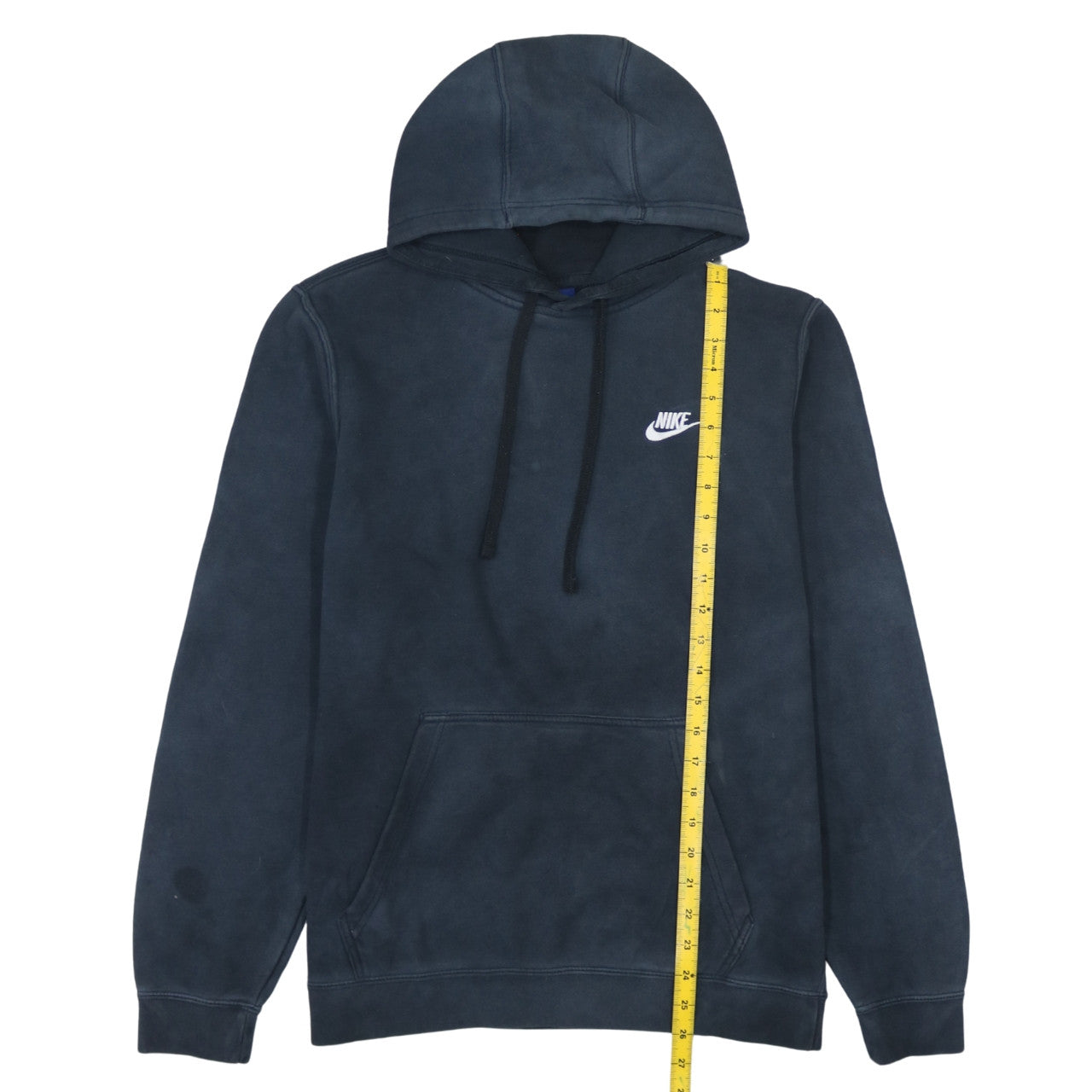 Nike Men's Blue Pullover Hoodie M Fleece Logo Sportswear