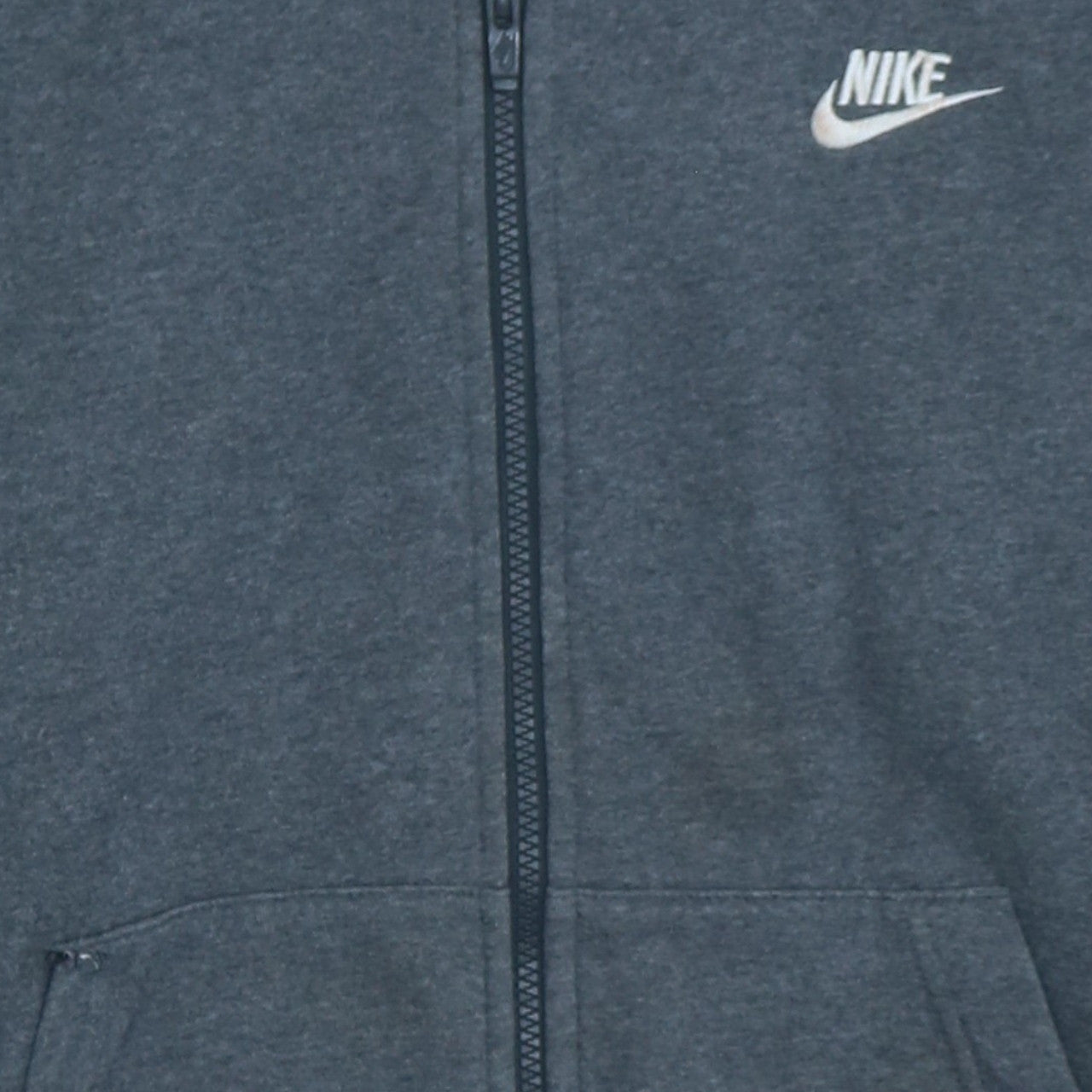Nike Men's Grey Full Zip Hoodie Size M Regular Fit
