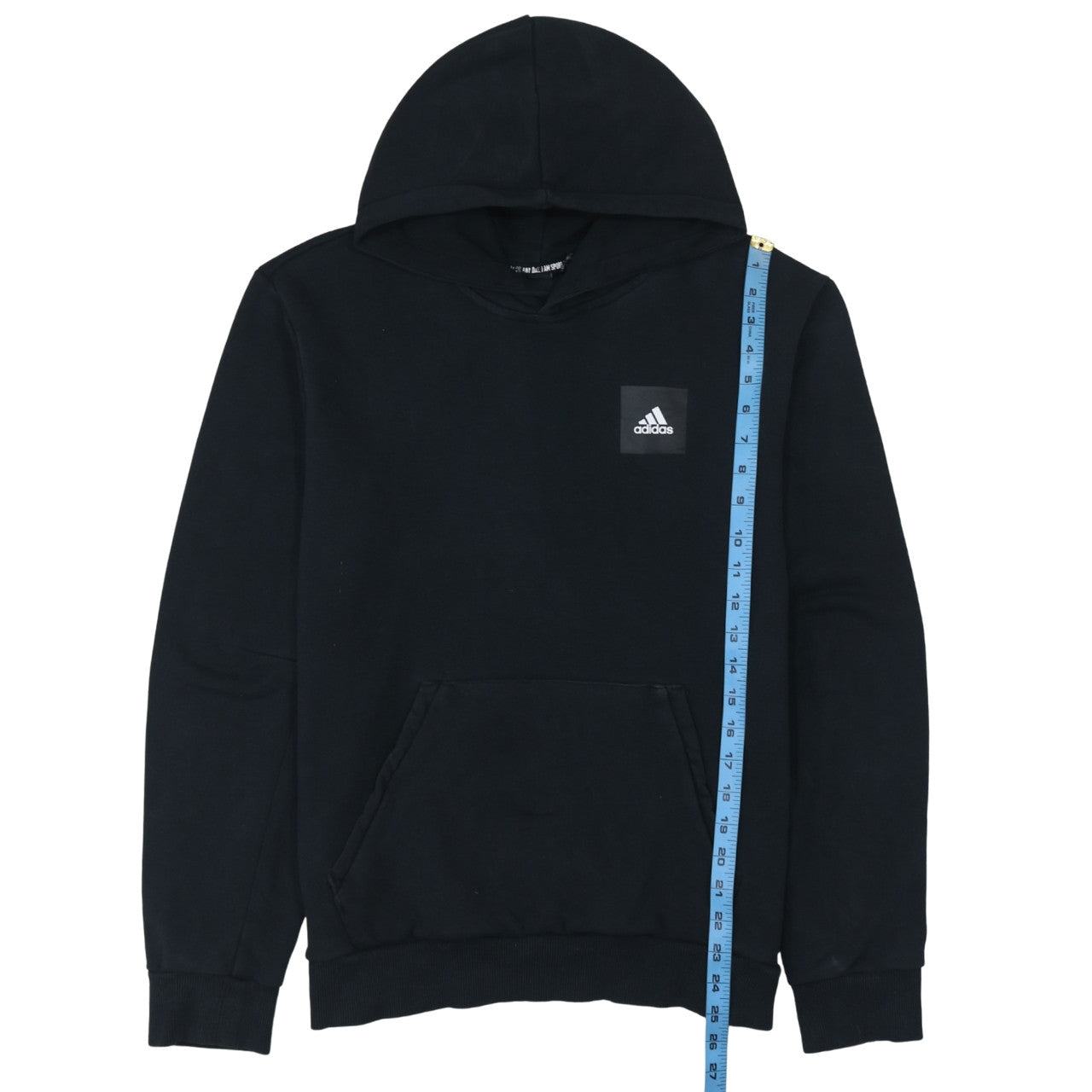 adidas Men's Black Pullover Hoodie Medium Graphic Sportswear