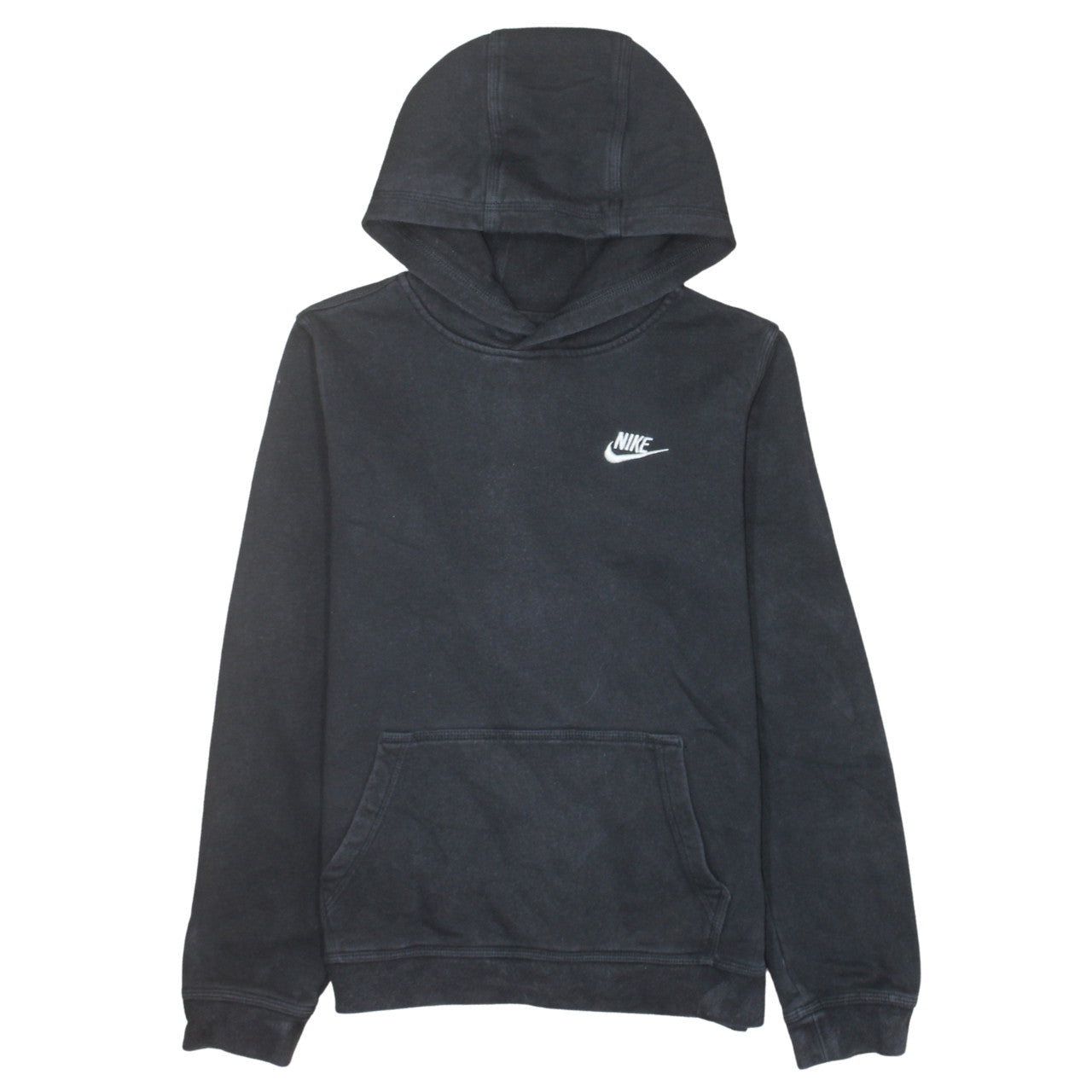 Nike Boys Black XL Pullover Hoodie Fleece Sweatshirt with Logo