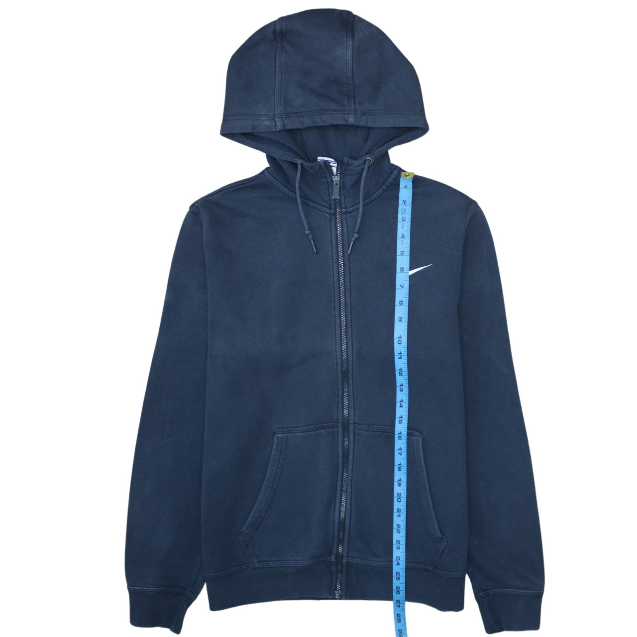 Nike Men's Blue Full Zip Hoodie L Fleece Regular Fit