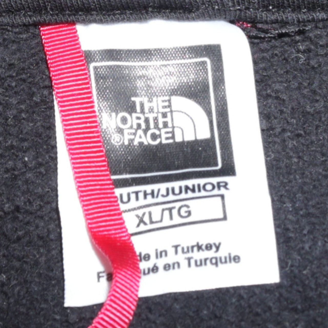 The North Face Boys Black XL Pullover Hoodie Graphic Print Cotton
