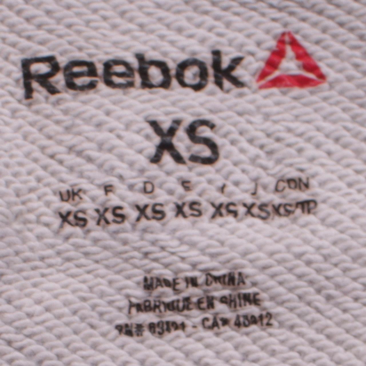 Reebok Men's Grey Graphic Print Crew Neck Sweatshirt XS