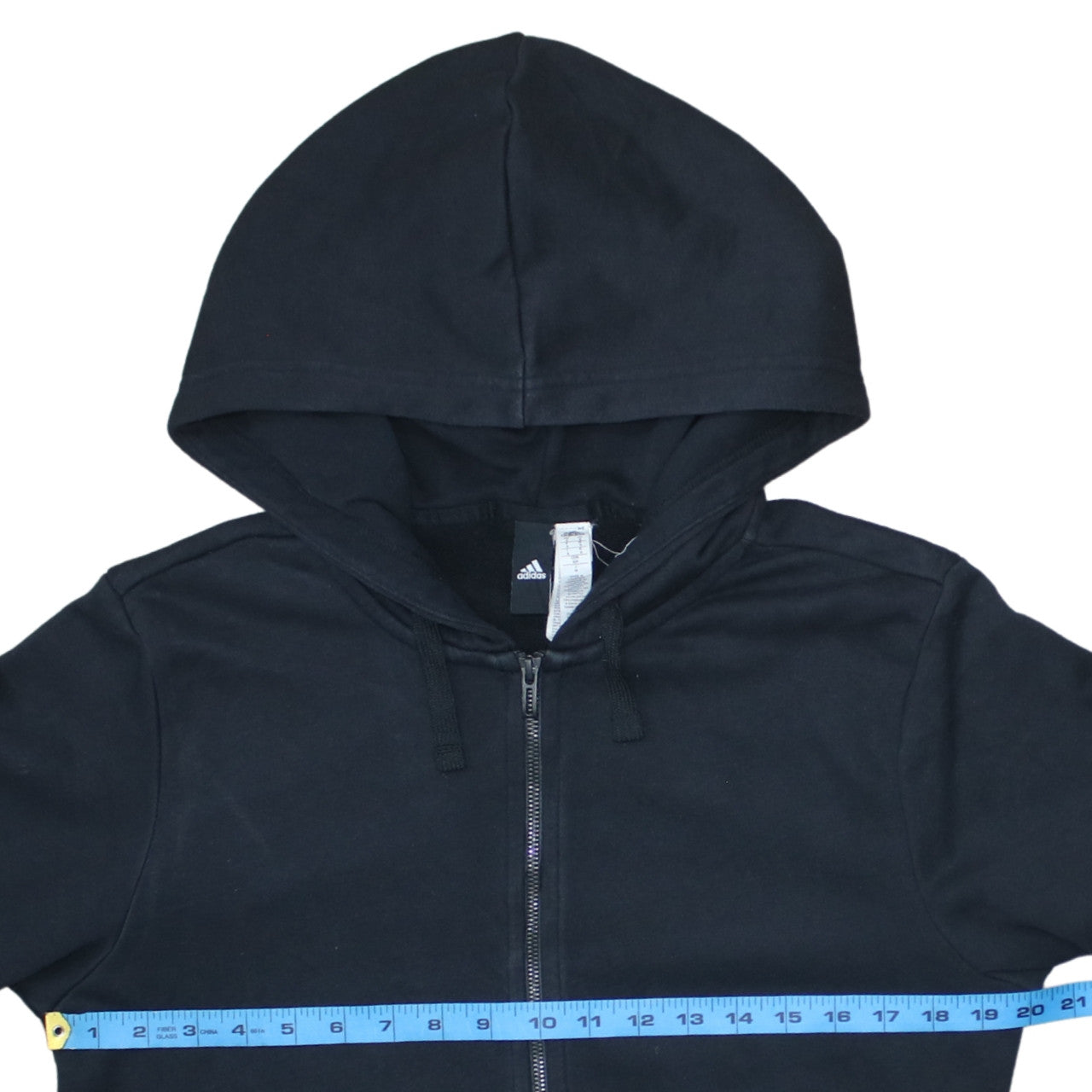 Adidas Mens Black Full Zip Hoodie Size M Sportswear Sweatshirt