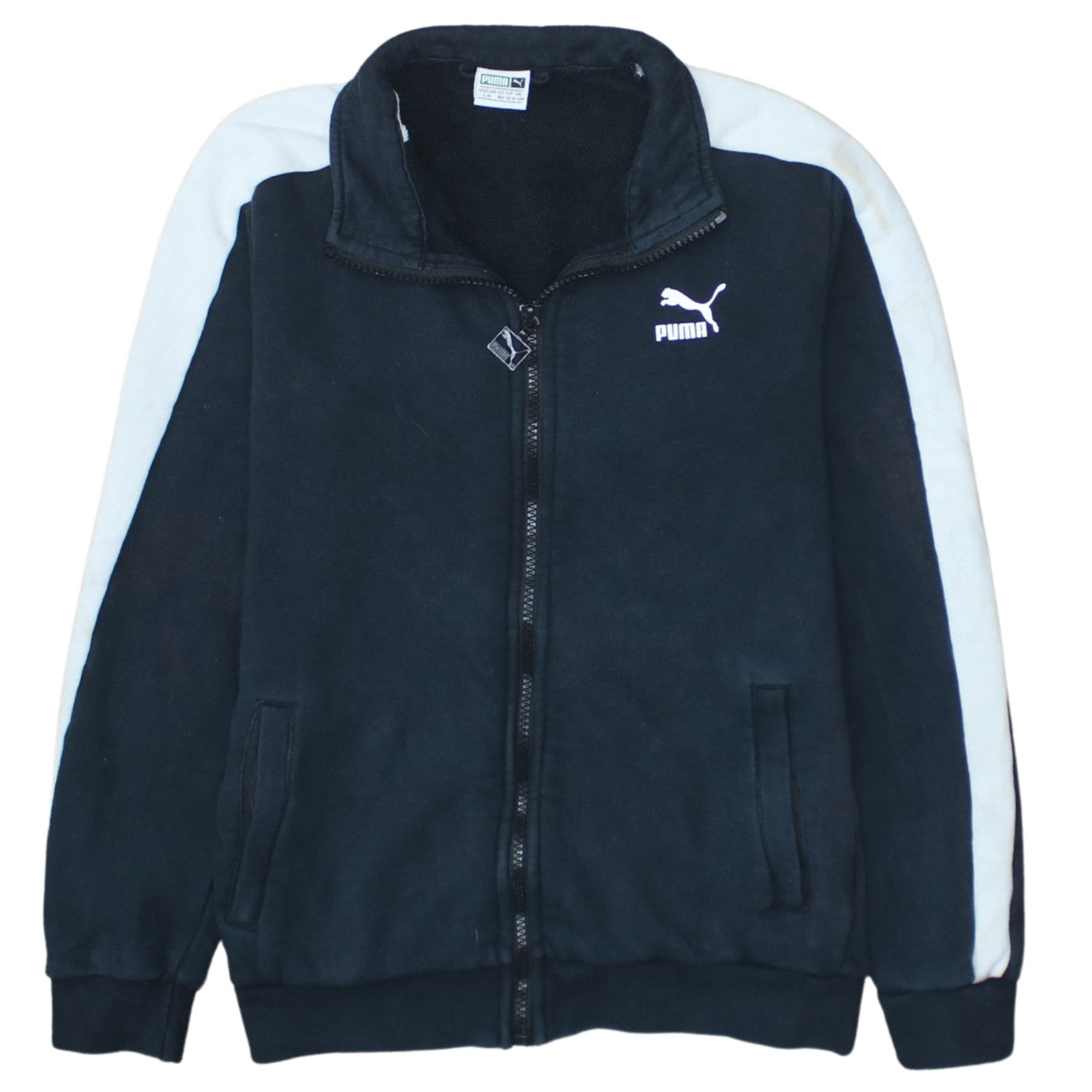 Puma Boys Black Full Zip Fleece Sweatshirt 11-12 Years Track Top