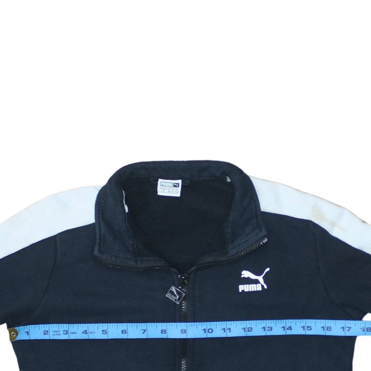 Puma Boys Black Full Zip Fleece Sweatshirt 11-12 Years Track Top