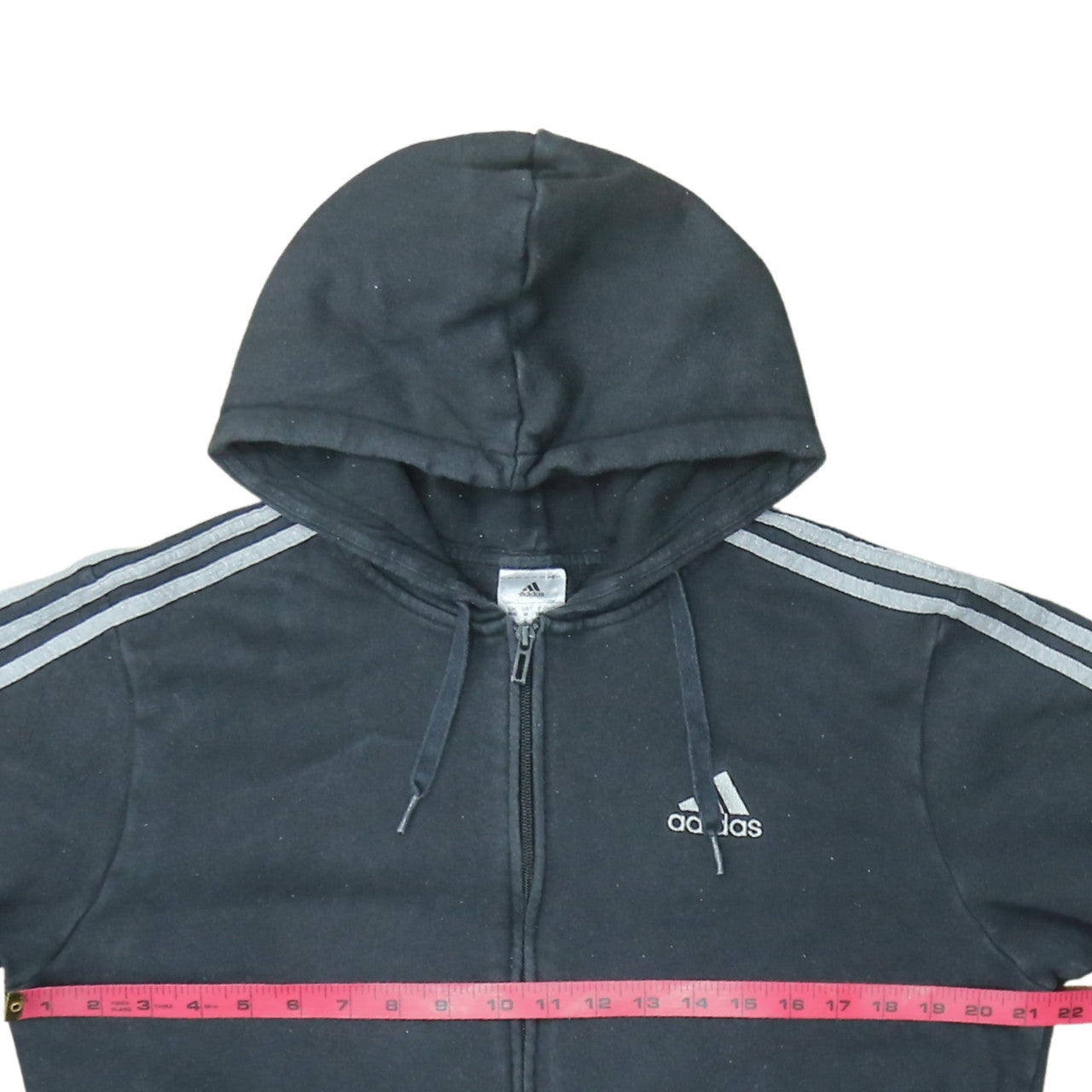 Adidas Men's Black Full Zip Hoodie Size M Sports Fleece