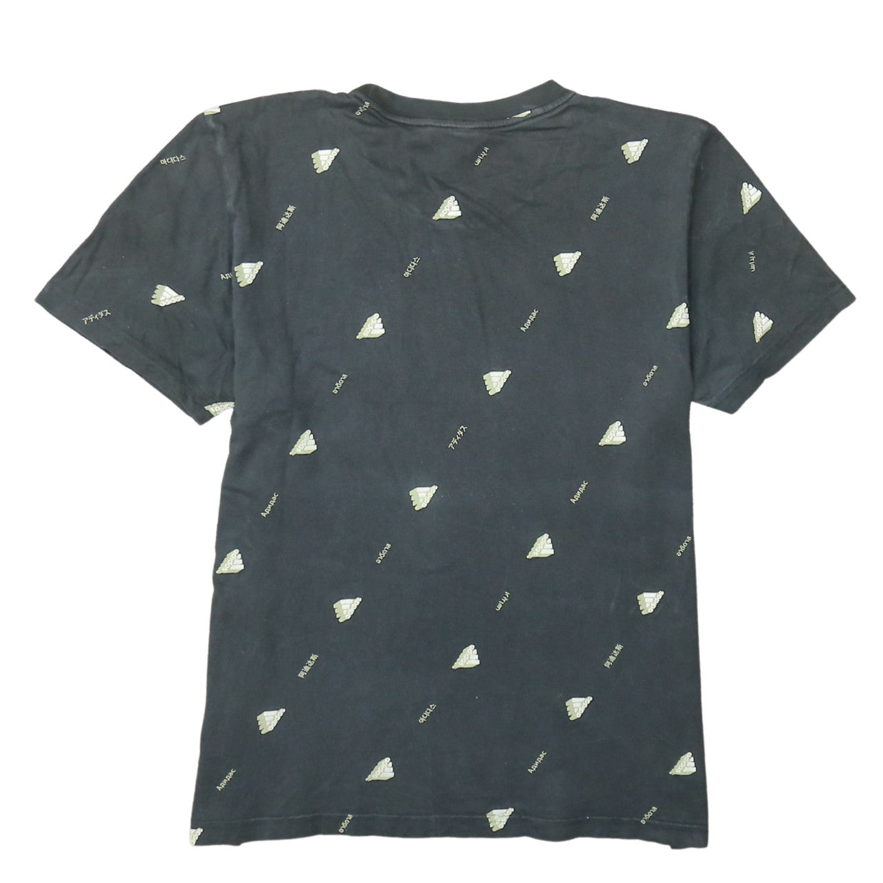 Adidas Men's Black Logo Graphic Print Cotton T-Shirt Size L