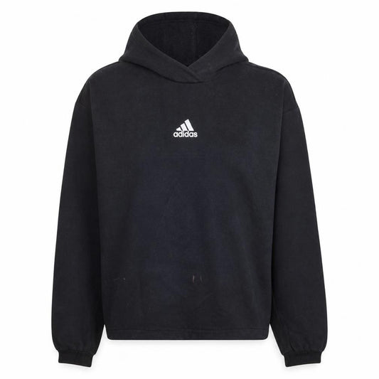 Adidas Womens Black Pullover Hoodie Size M 12-14 Cotton Blend