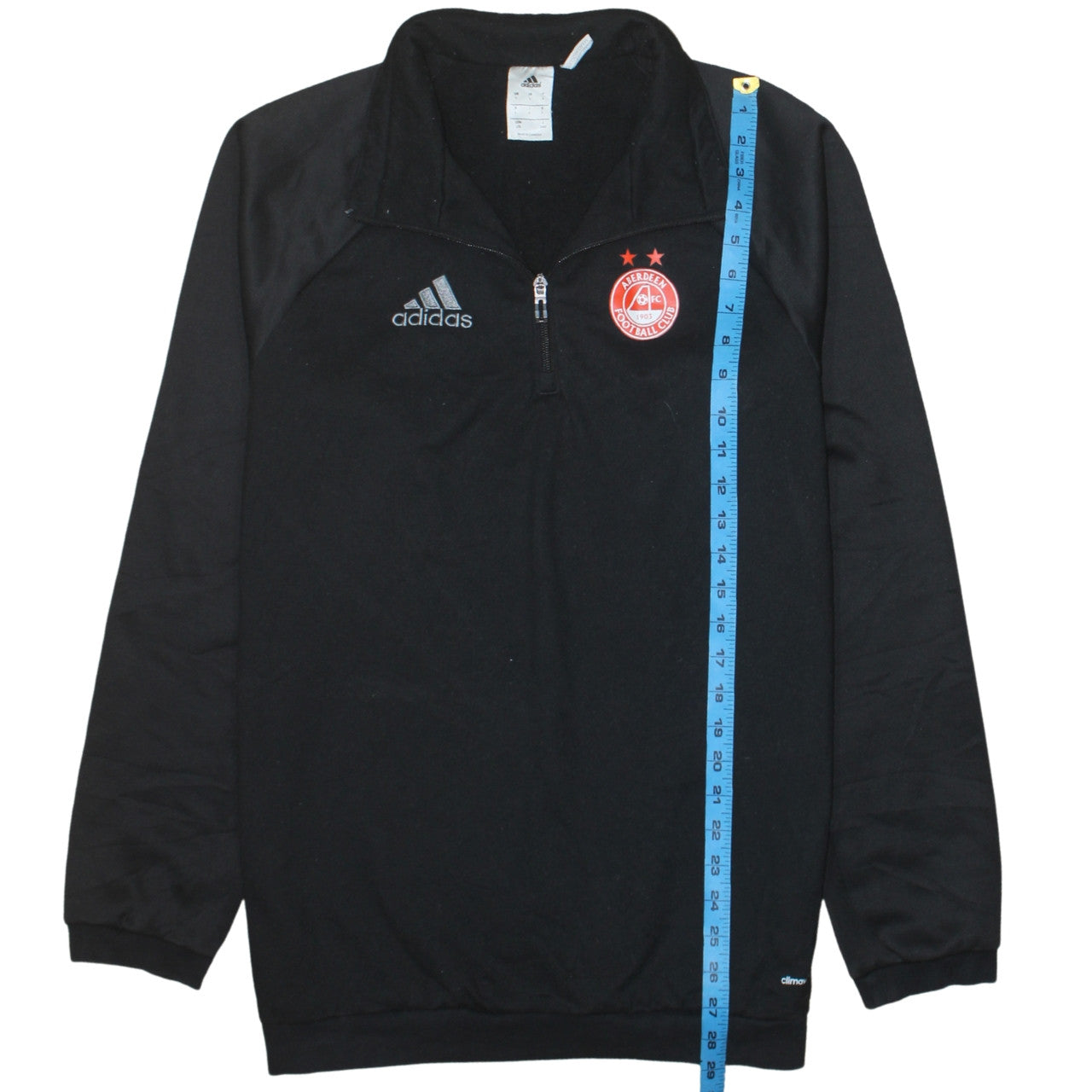 Adidas Men’s Black 1/4 Zip Aberdeen FC Sweatshirt Size L