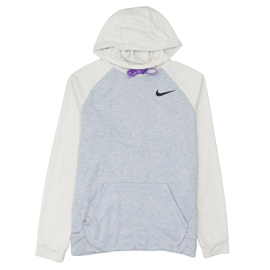 Nike Men's Grey Dri-FIT Pullover Hoodie M Regular Fit Sportswear
