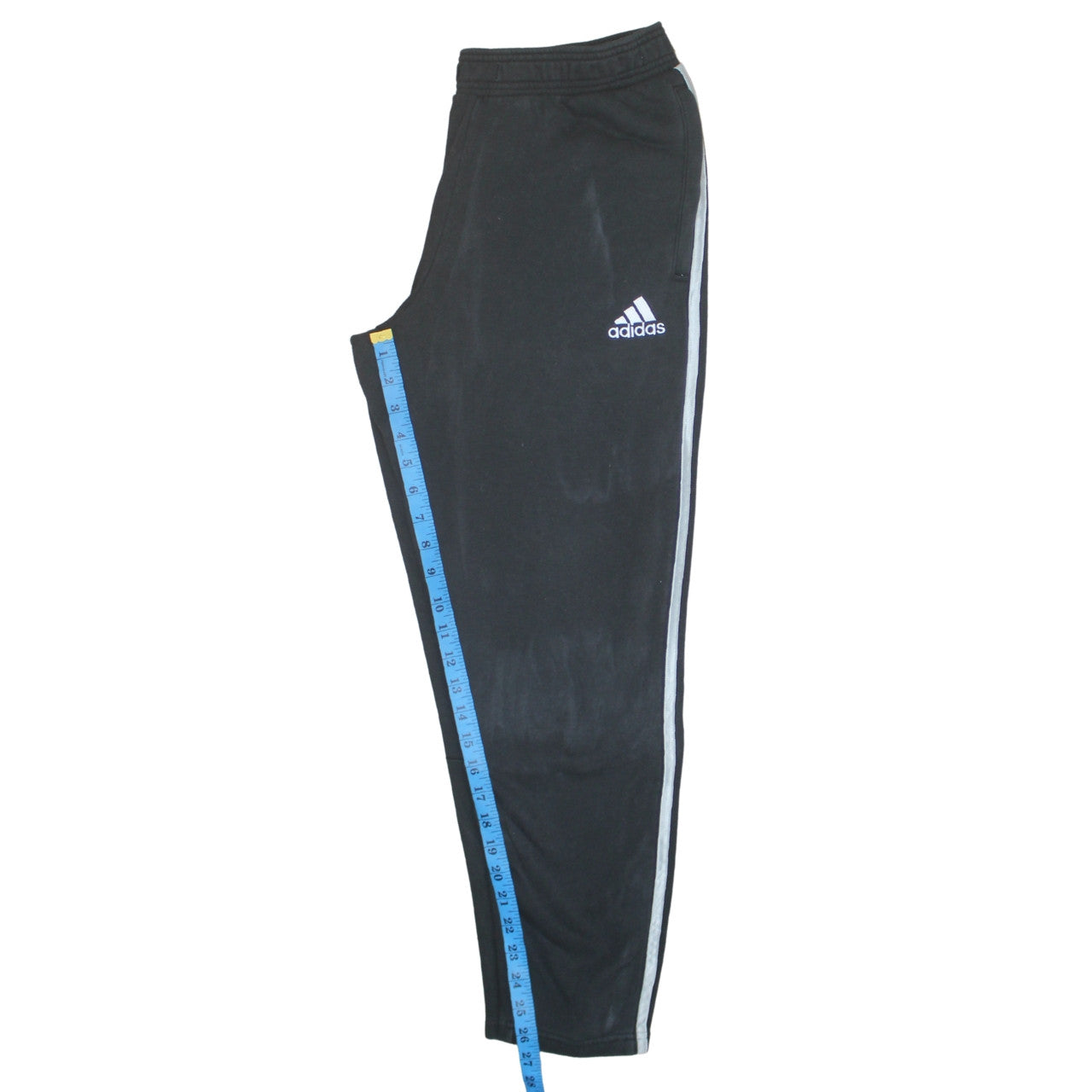 Adidas Mens Black L Track Pants Football Tapered Joggers