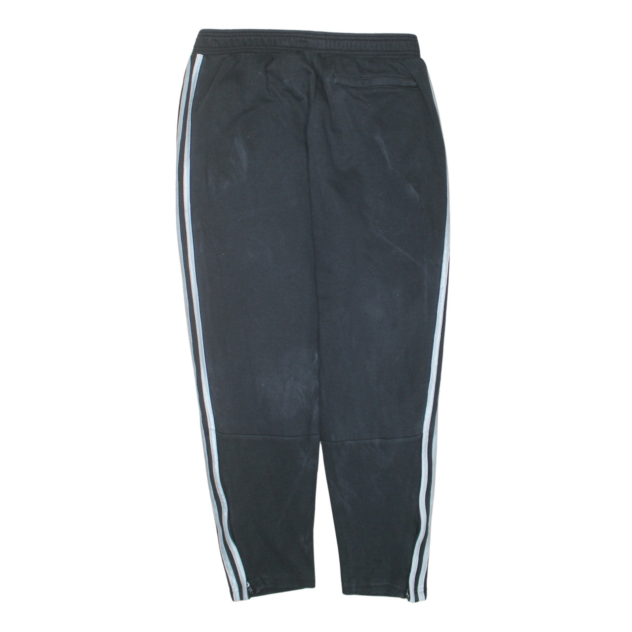 Adidas Mens Black L Track Pants Football Tapered Joggers