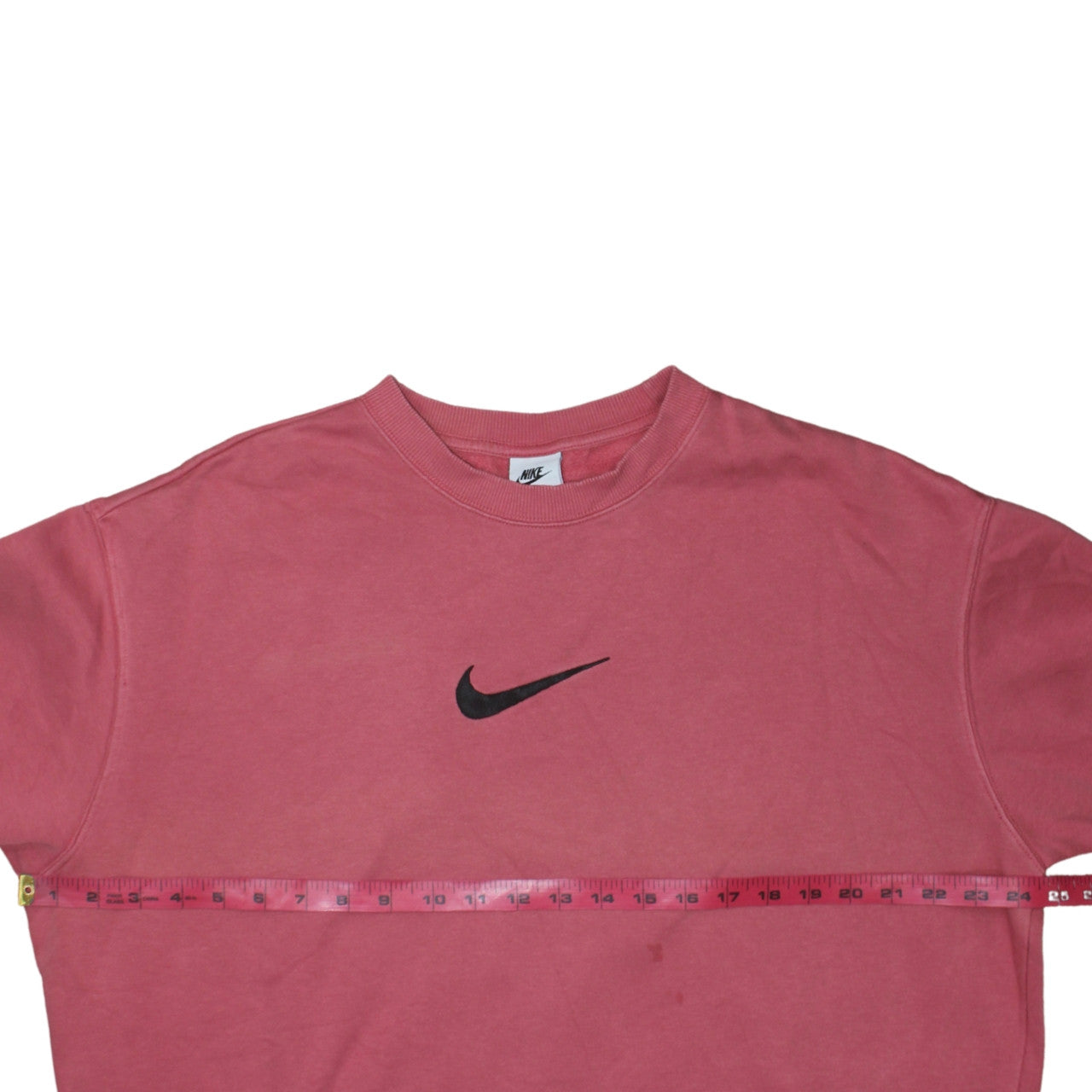 Nike Womens Pink Crew Neck Pullover Sweatshirt Small Cotton Blend