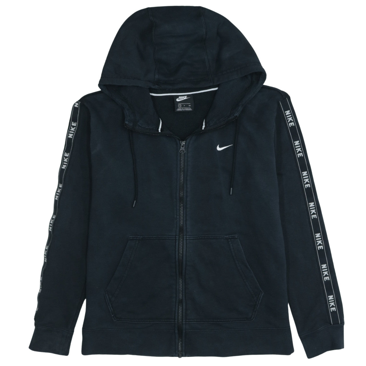 Nike Men's Black Full Zip Hoodie Small Logo Sportswear