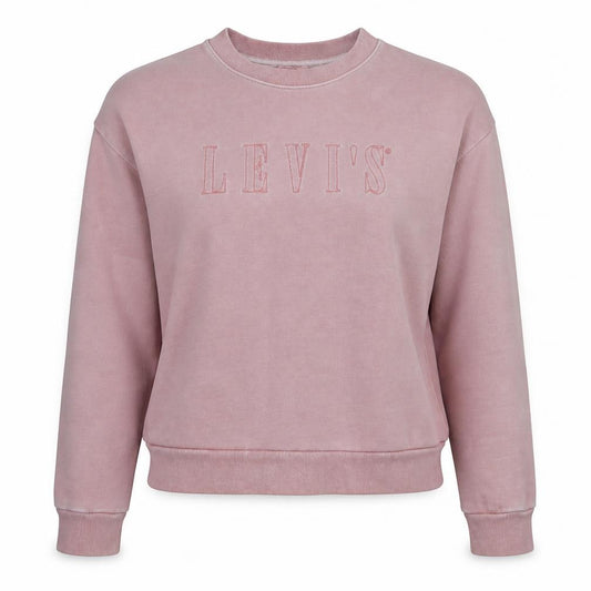 Levi's Women's Pink Crew Neck Pullover Sweatshirt Medium