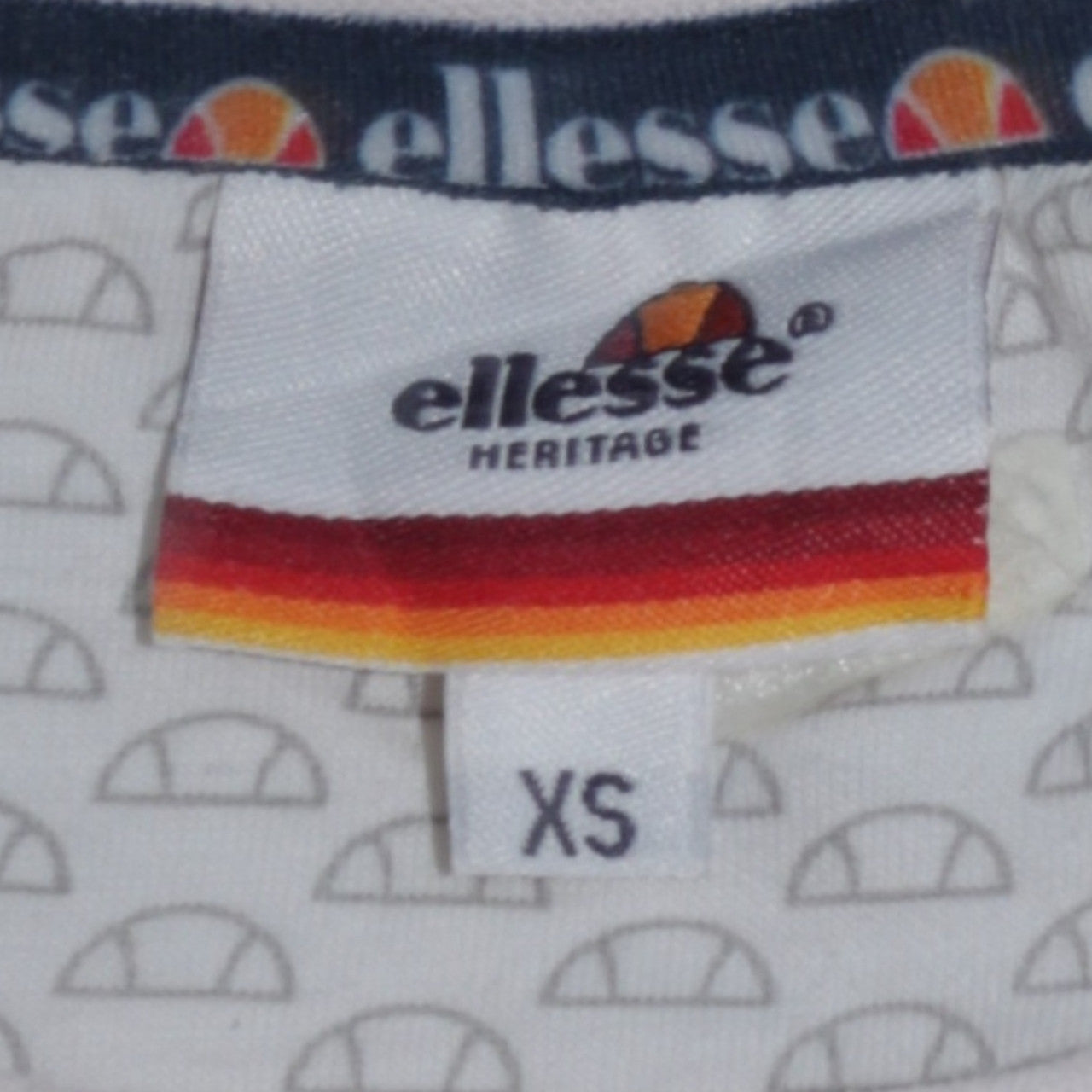 Ellesse Mens White XS Crew Neck Pullover Sweatshirt