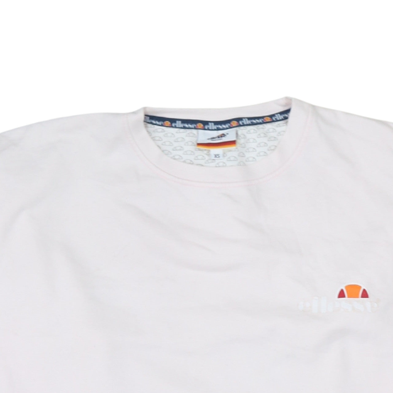 Ellesse Mens White XS Crew Neck Pullover Sweatshirt