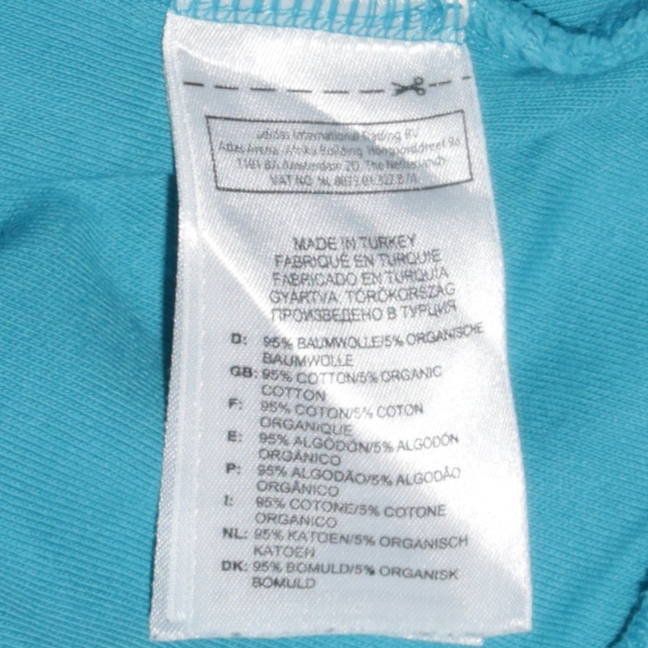 Adidas Women Blue Size 12 Track Jacket Full Zip Cotton Essentials