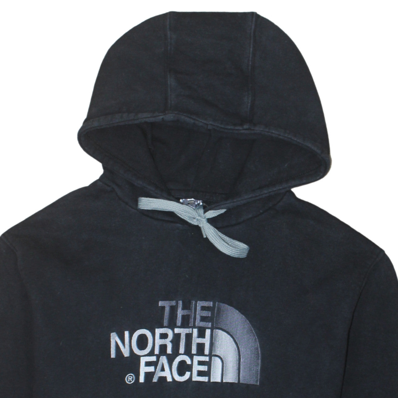 The North Face Men's Black Pullover Hoodie L Logo Cotton Fleece