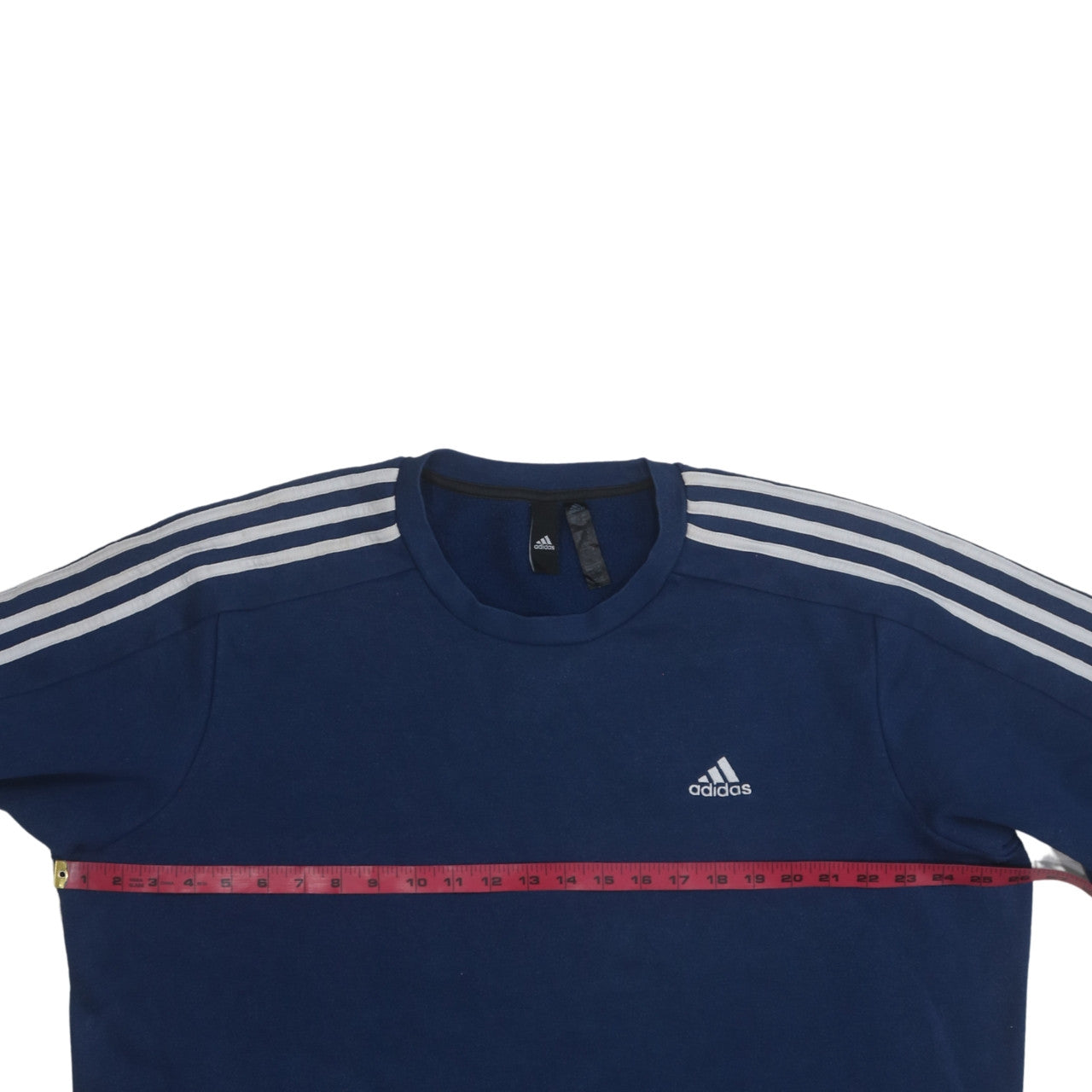 Adidas Men's Blue XL Crew Neck Fleece Sweatshirt Pullover