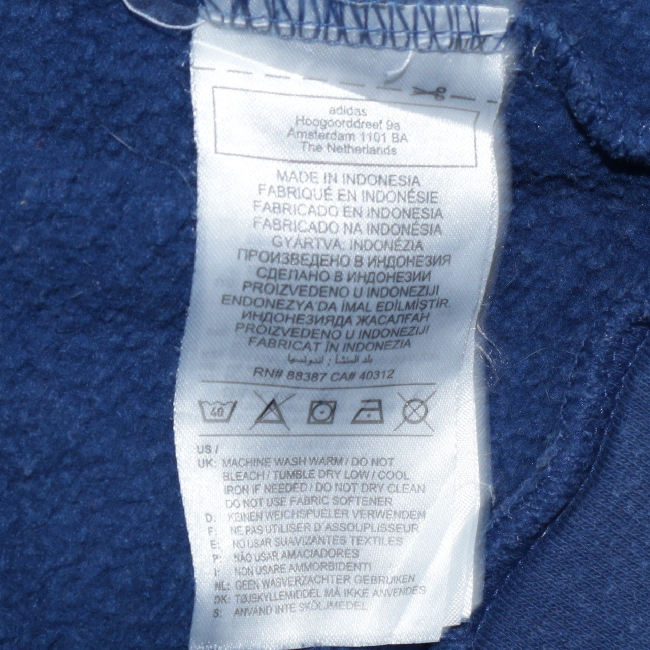 Nike Men's Blue Crew Neck Pullover Sweatshirt M Regular Fit