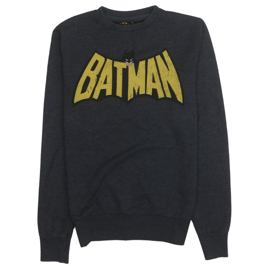 Batman Men's Black Graphic Pullover Sweatshirt XS