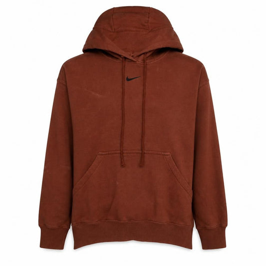 Nike Women’s Brown Pullover Hoodie Large Cotton Blend Casual