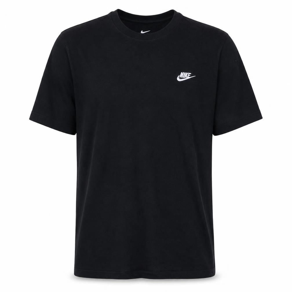 Nike Men's Black L Crew Neck Cotton Logo Classic T-Shirt