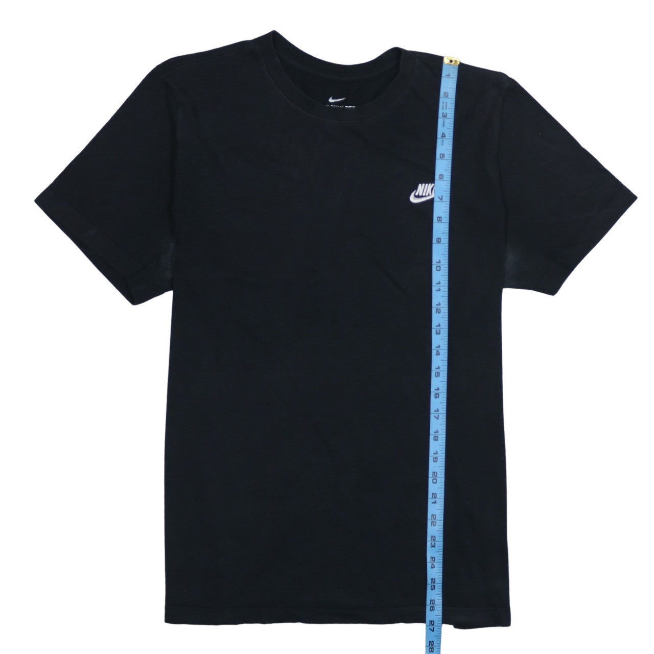 Nike Men's Black L Crew Neck Cotton Logo Classic T-Shirt