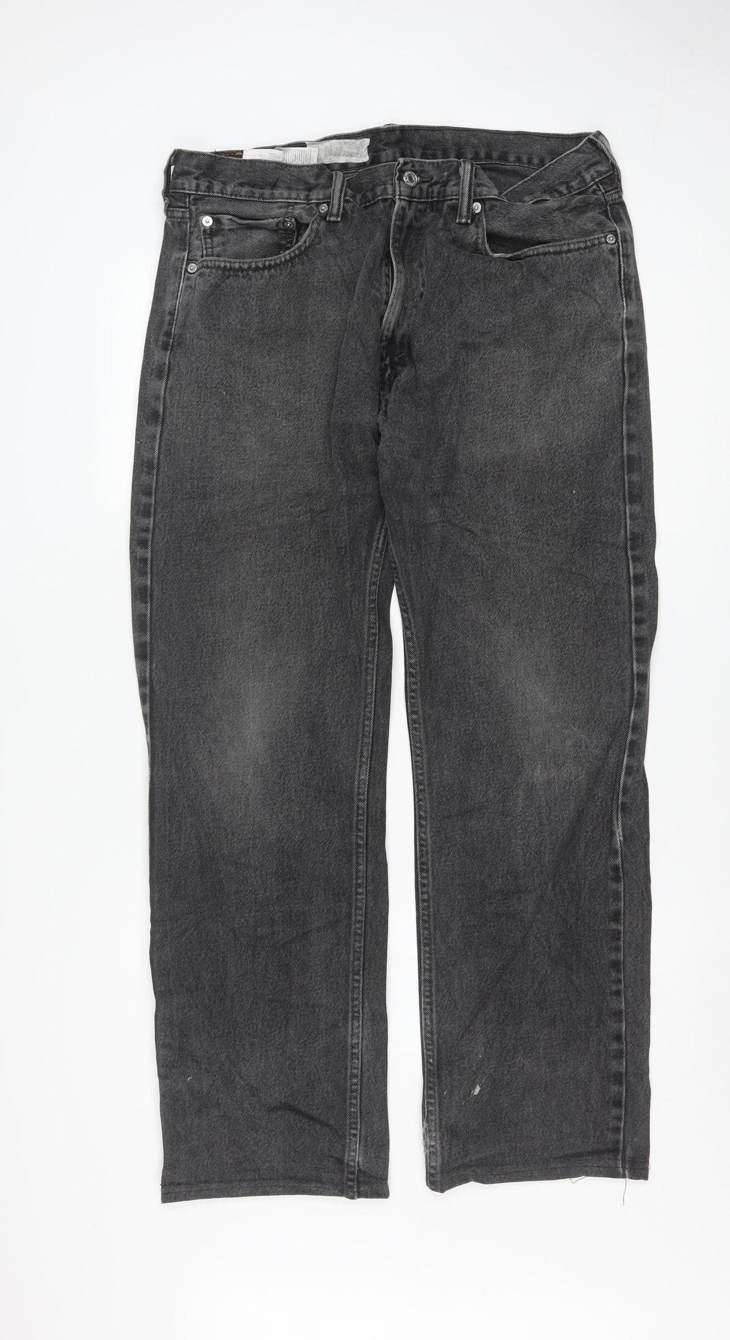 Levi's 501 Men's Black Straight Fit Denim Jeans 36W 32L Vintage