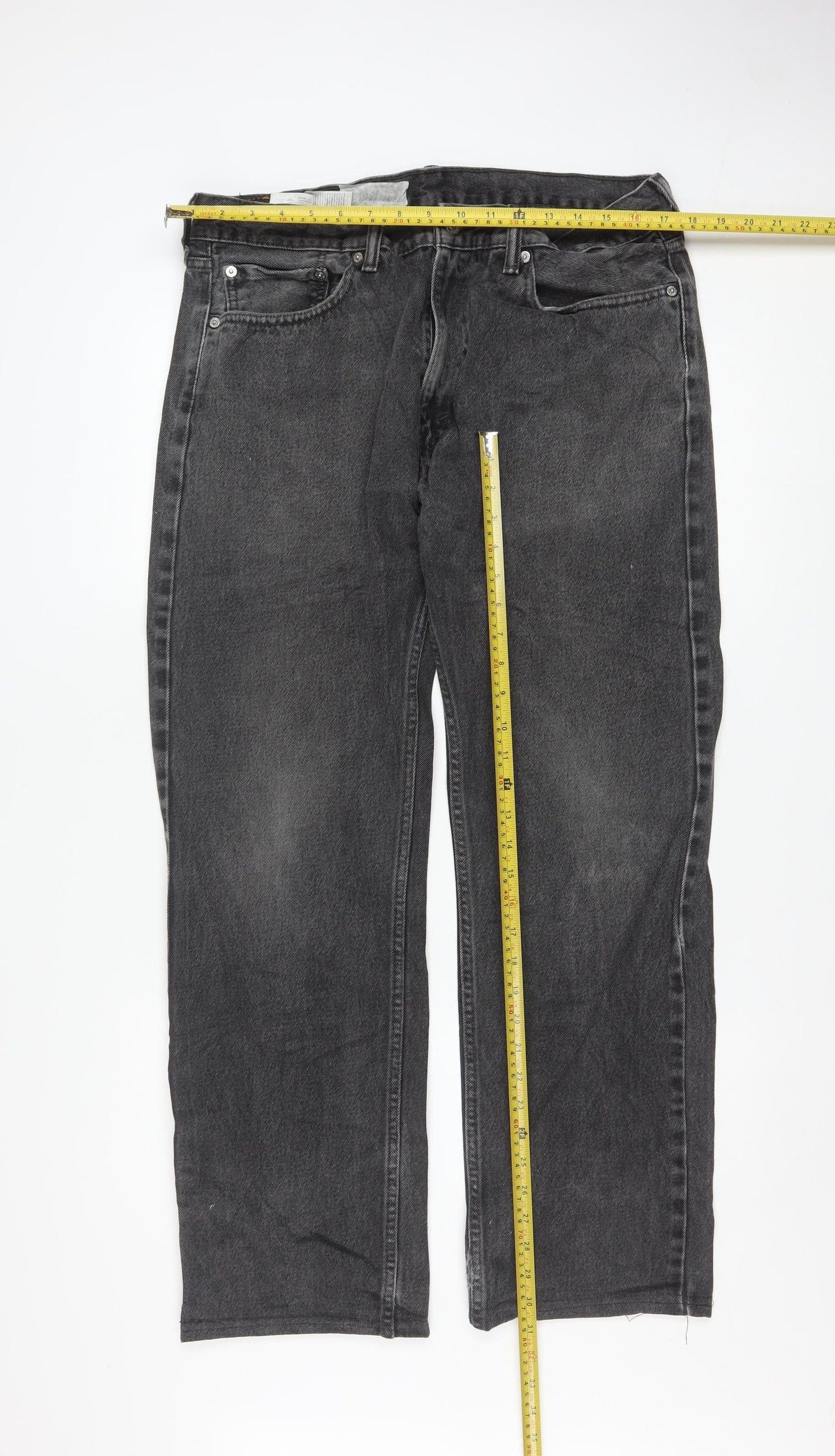Levi's 501 Men's Black Straight Fit Denim Jeans 36W 32L Vintage