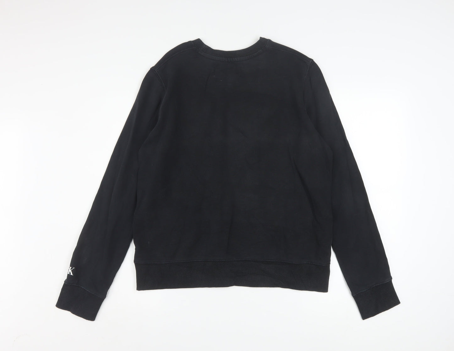 Calvin Klein Jeans Men's Black Logo Crew Neck Sweatshirt Size L