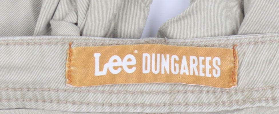 Lee Dungarees Men's Beige Cargo Shorts Size 42 Cotton Casual