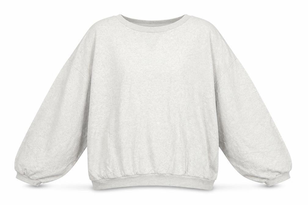 Adidas Women Grey Size 12 Oversized Crew Neck Sweatshirt