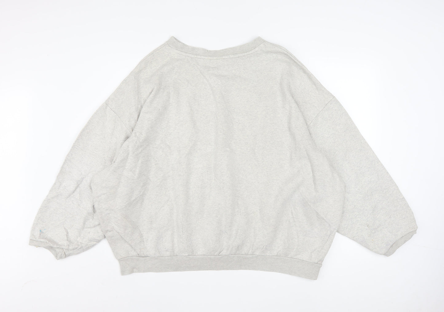 Adidas Women Grey Size 12 Oversized Crew Neck Sweatshirt