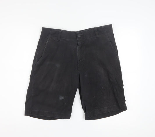 Lee Men's Black Chino Shorts Size 33 Regular Fit Cotton Stretch