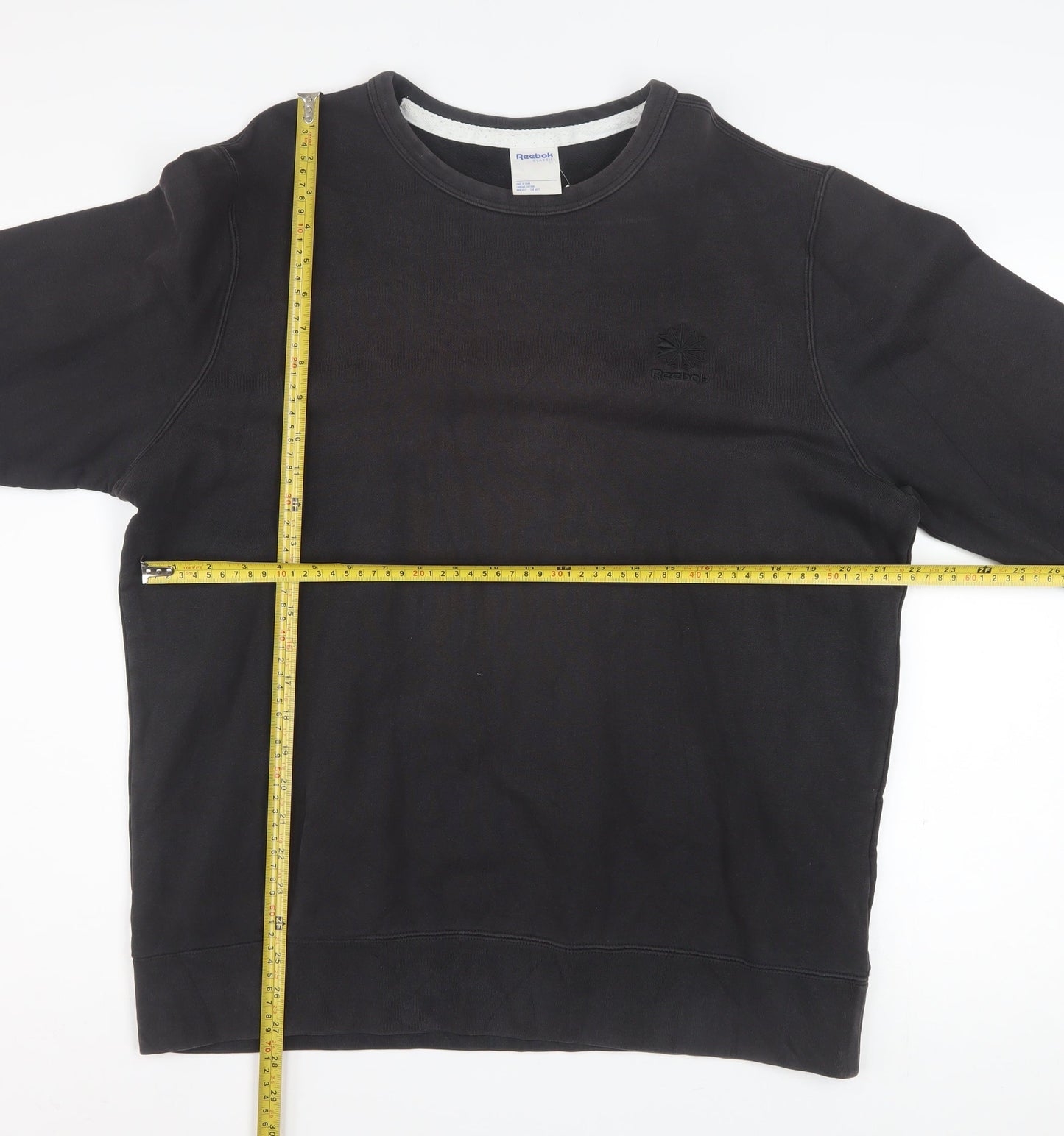 Reebok Men's Black XL Pullover Crew Neck Sweatshirt