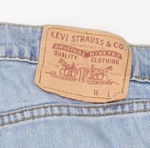 Levi's Men's Blue Light Wash Regular Straight Fit Denim Jeans 36x32