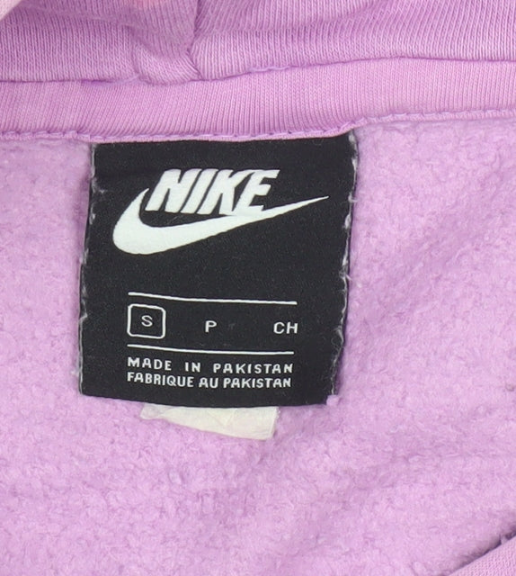 Nike Women’s Purple Pullover Hoodie Small Cotton Blend Sweatshirt