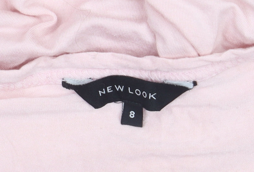New Look Women's Pink Size 8 Lightweight Long Sleeve Cardigan