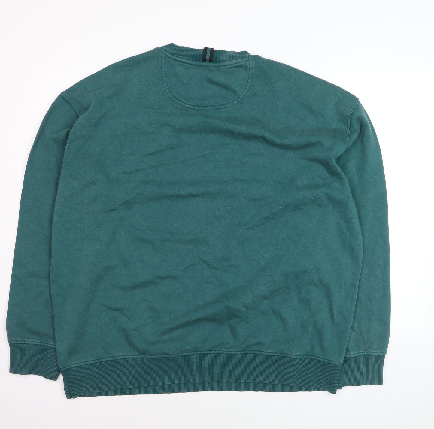 Marks and Spencer Men's Green L Recharge Sweatshirt Regular Fit