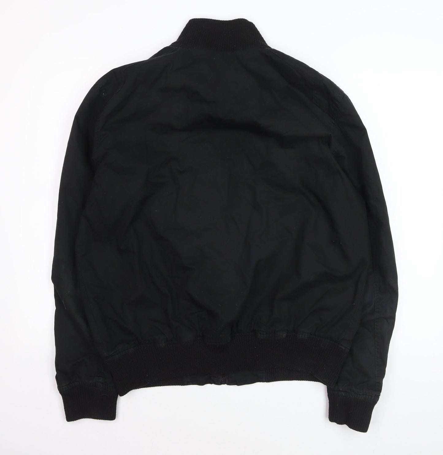 Burton London Men's Black L Bomber Jacket Cotton Nylon